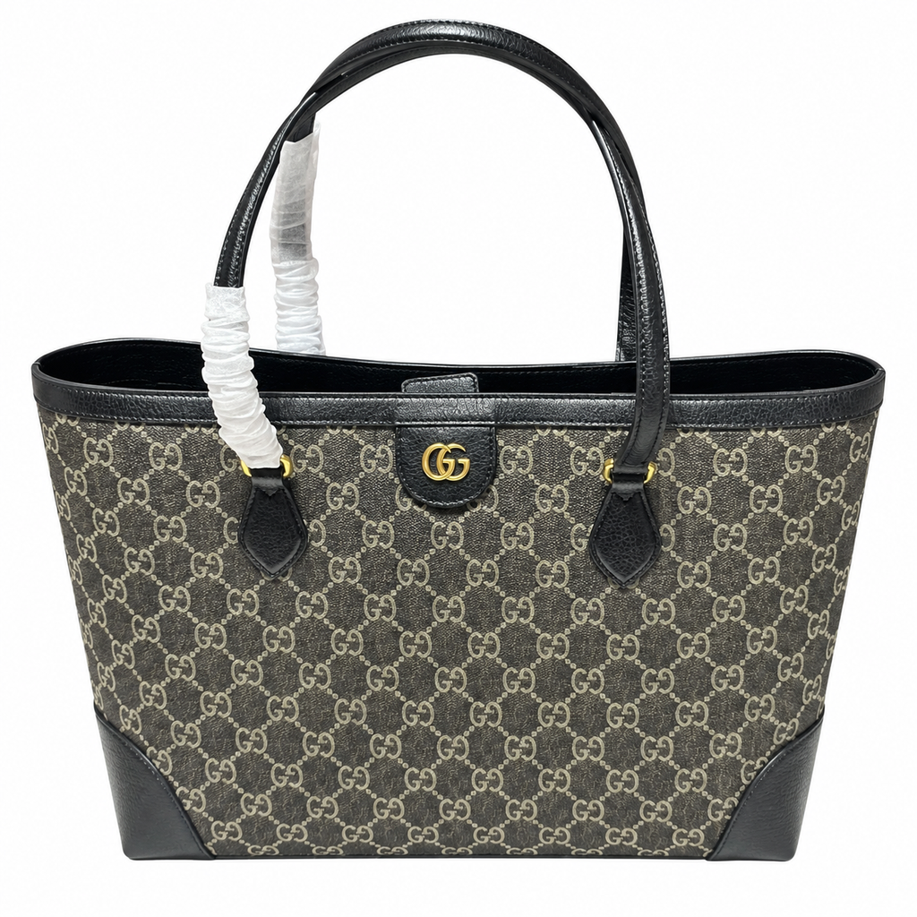 Gucci Bree GG Supreme Large Tote Bag Black
