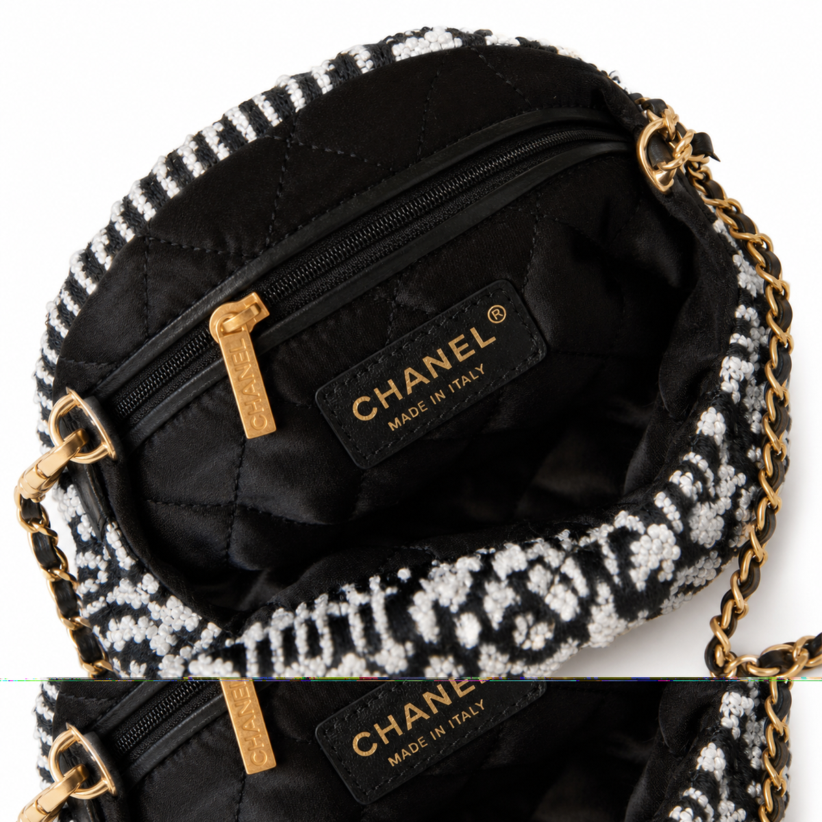 Chanel Large Deauville Canvas Tote Handbag 39×42×8cm