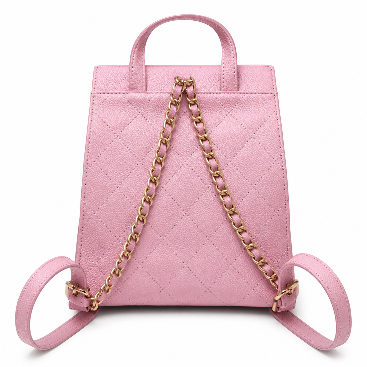 Chanel Quilted Leather Backpack | 23×23×14cm