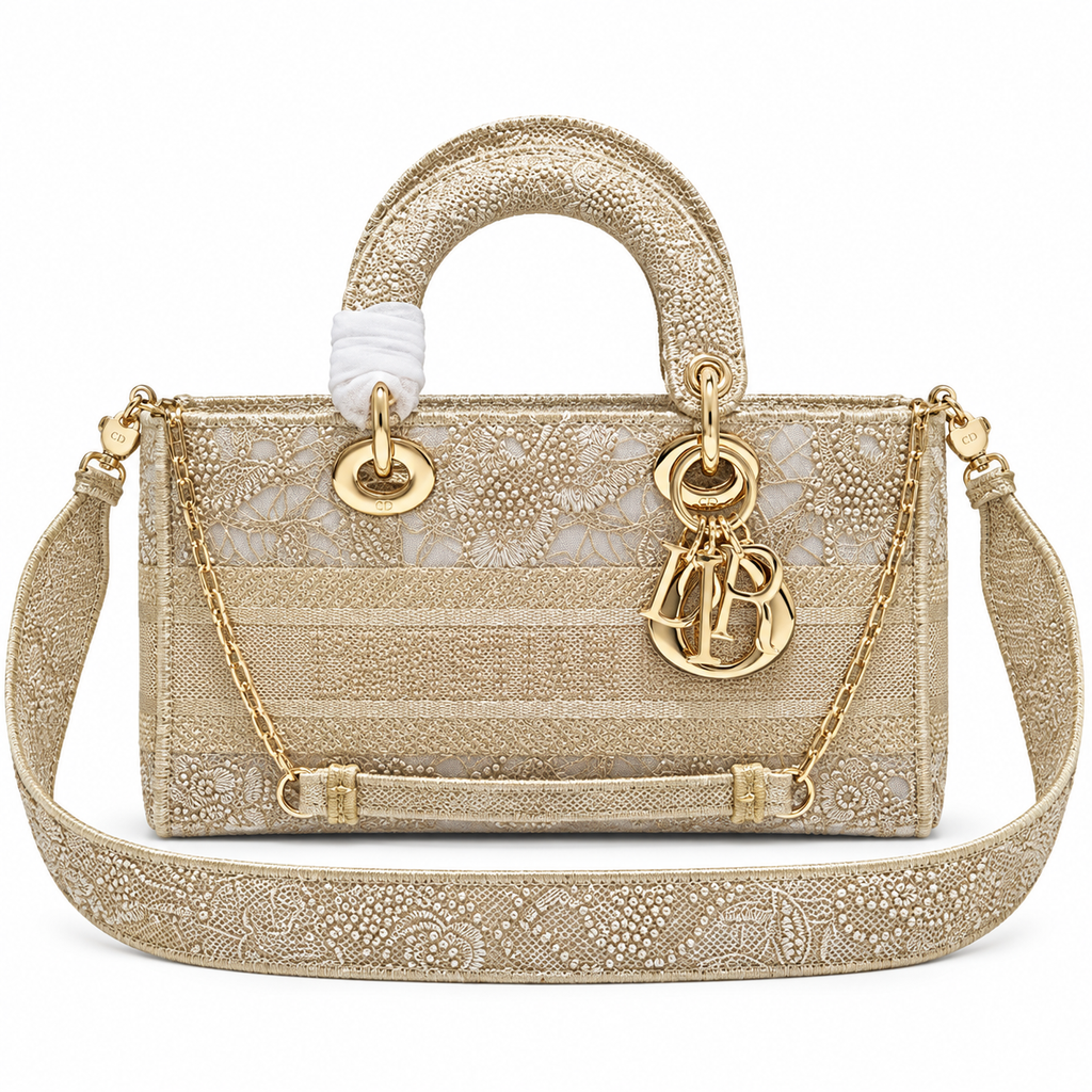 Dior Cannage Quilted Signature Flat Bag 26cm