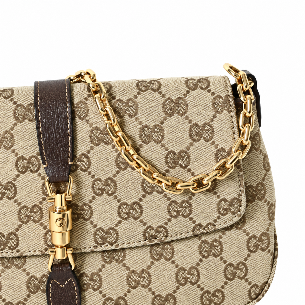 Gucci Jackie 1961 GG Supreme Chain Shoulder Bag