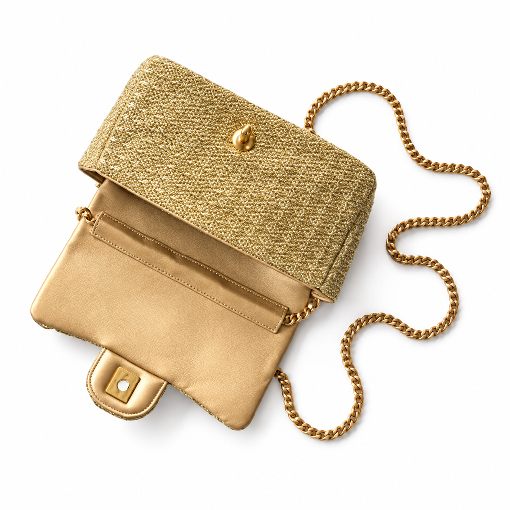 Chanel Classic Small Flap Crossbody Bag 12.5×20.6×6cm | Quilted Leather Gold Chain Luxury Bag