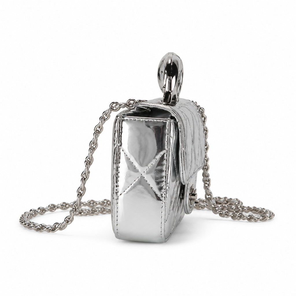 Chanel Slim Chain Bag Beige | Crossbody 18×4.5×13cm