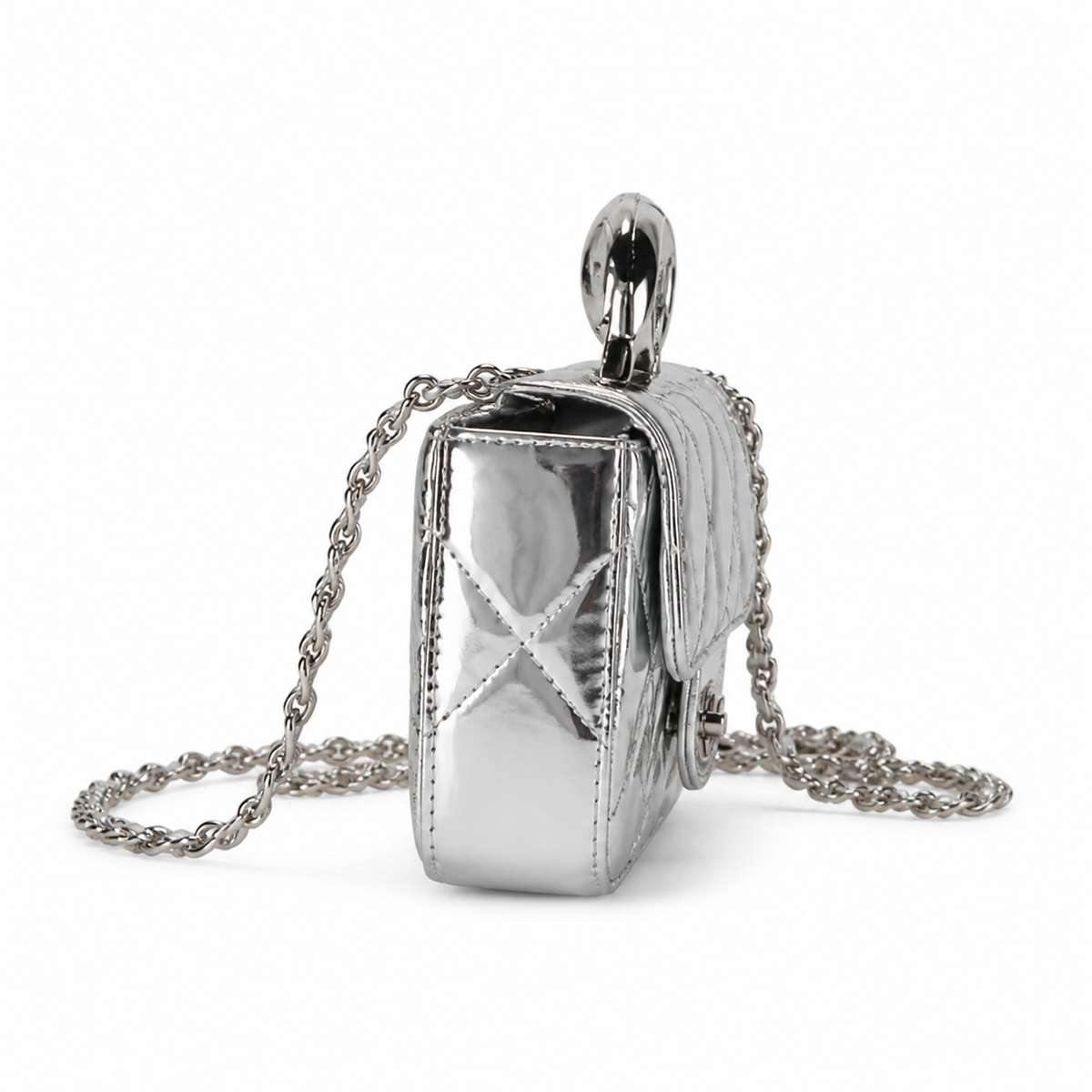 Chanel Slim Chain Bag Beige | Crossbody 18×4.5×13cm