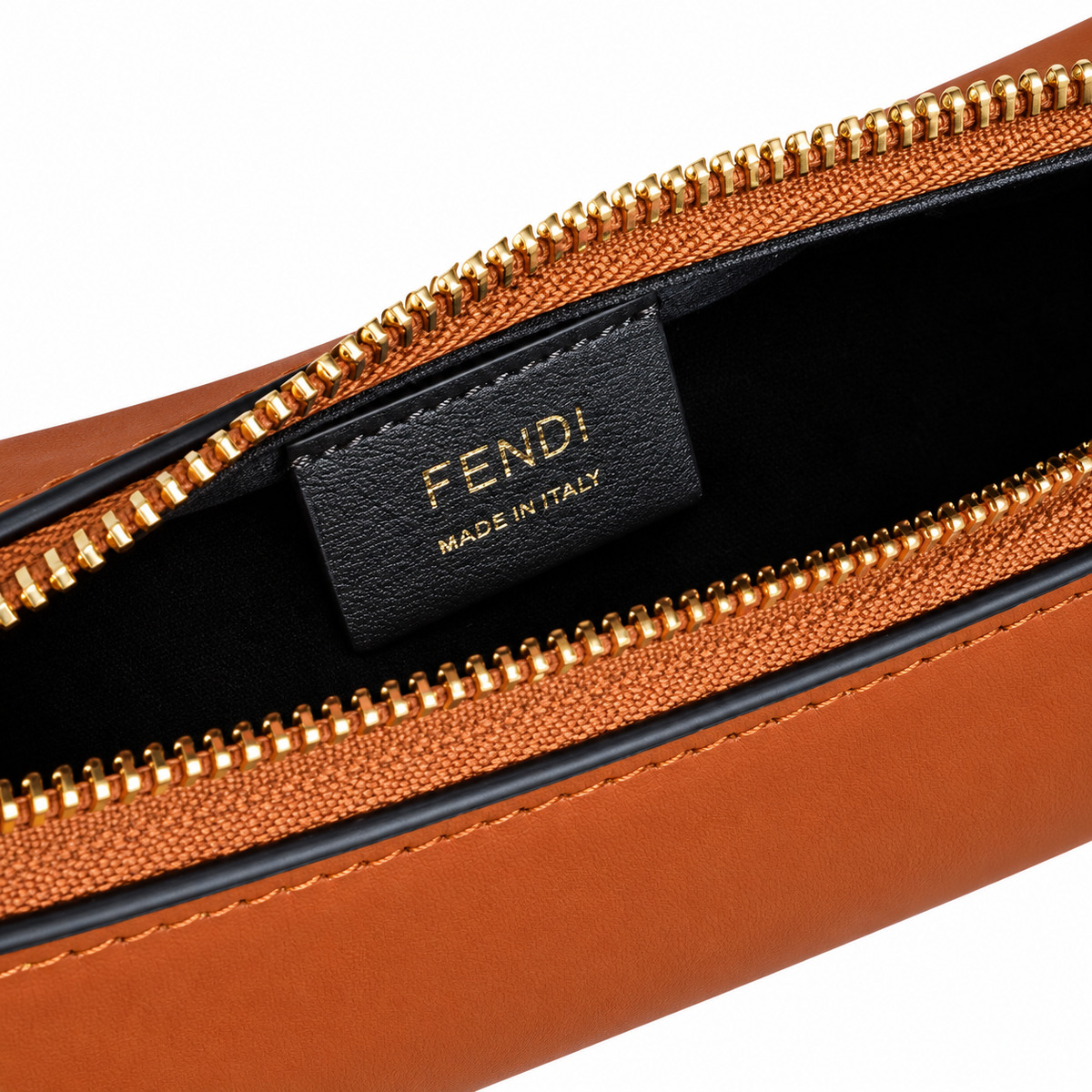Fendi Classic FF Logo Leather Tote Bag 29x24.5x10cm