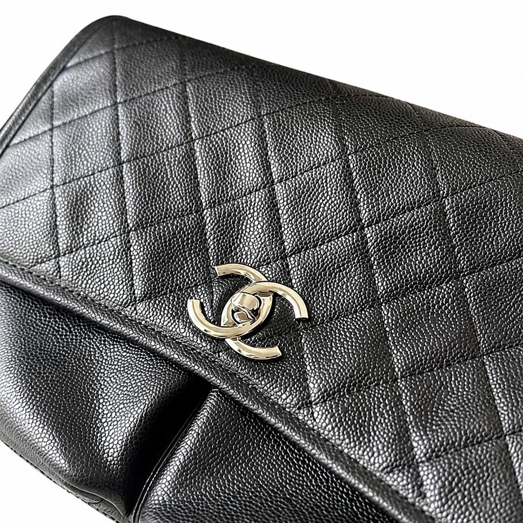 Chanel Medium Logo Flap Crossbody Bag 34×25×10cm