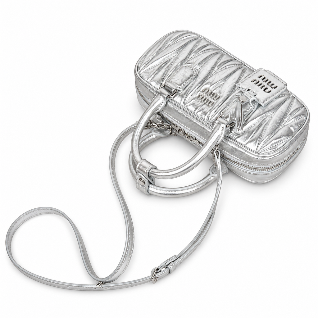 Miu Miu Mini Leather Shoulder Bag 19cm