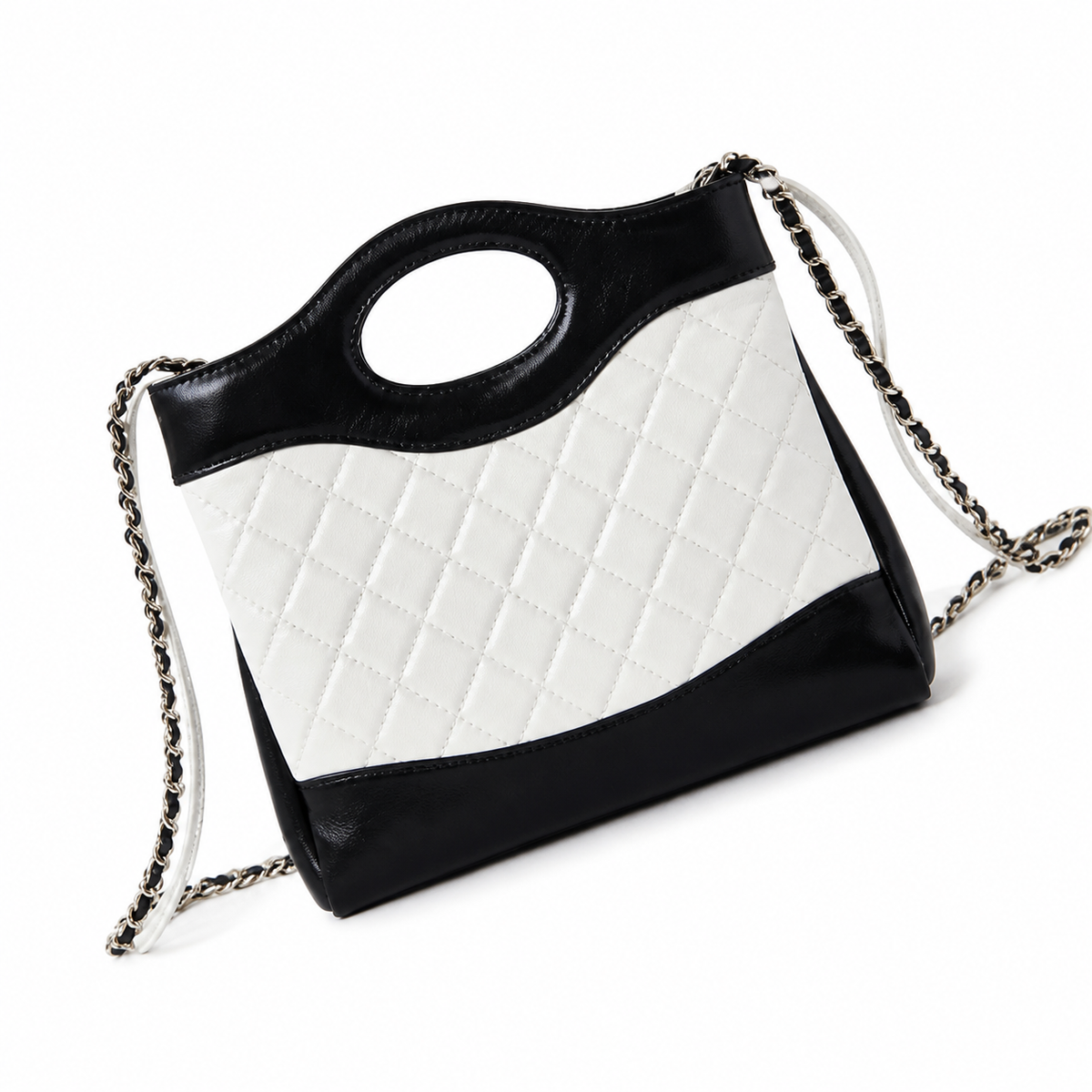 Chanel Medium Quilted Crossbody Bag 22×23×5.5cm | Classic Leather Camera Bag Gold Chain