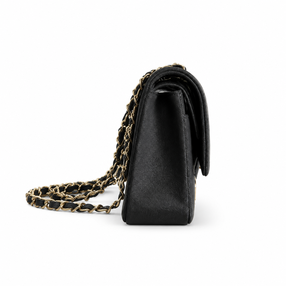 CHANEL Black Denim Sequin Crystal Floral Embroidered Flap Bag