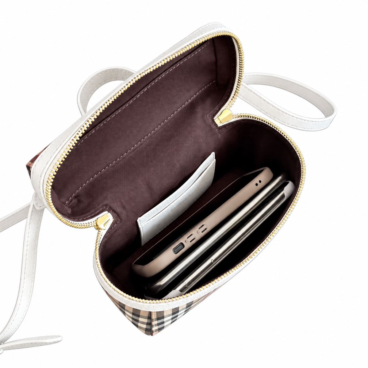 Burberry Classic Check Compact Crossbody Bag