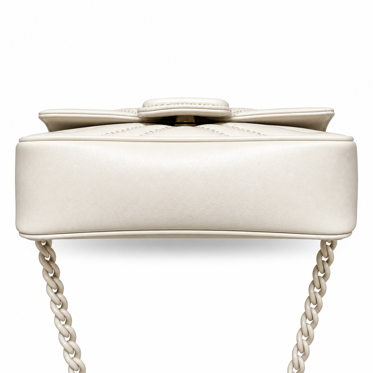 Gucci GG Marmont Super Mini Bag White on White