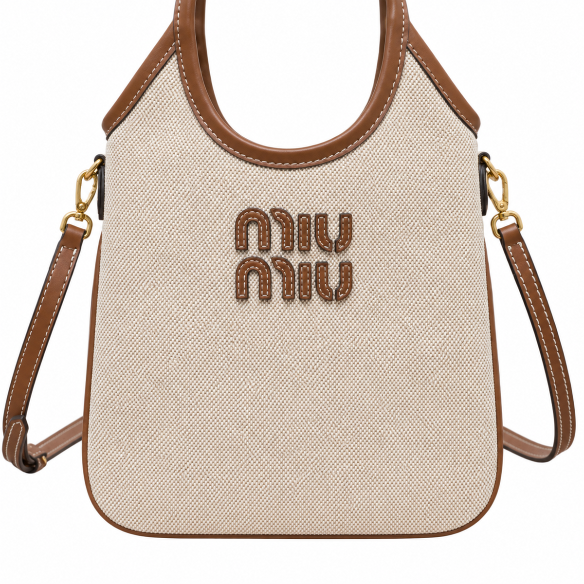 Miu Miu Leather Top Handle Bag 24 cm