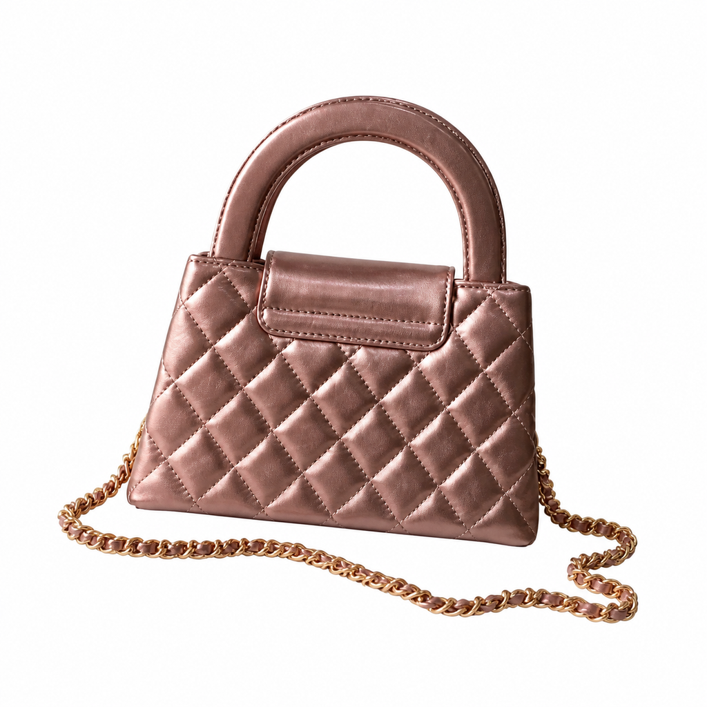 Chanel Leather Shoulder Bag 13×19×7cm | Quilted CC Clasp Luxury Gift for Women