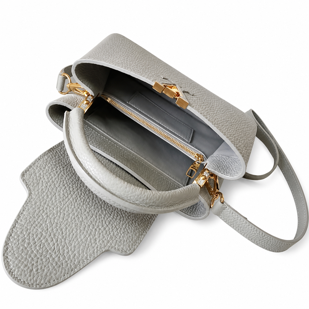 Louis Vuitton Gray Top Handle Bag