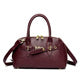 Dome Boston Bag Horsebit Belt Strap Gold Hardware Top Handle Crossbody Khaki Women
