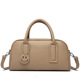 Pillow Boston Bag Waxy Leather Smiley Charm Top Handle Crossbody Sage Women
